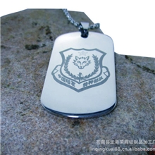 【厂家直销】金属吊牌身份牌宠物牌logo激光雕刻