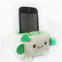A004供应毛绒手机座大号宽屏手机座创意豆腐手机座批发