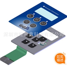 加硬薄膜按键面板，PVC面贴，开关铭板，标牌键盘，控制面膜