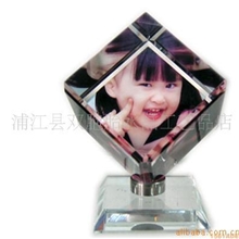供应水晶影像耗材,加灯旋转方体，旋转魔方，6面体，60方体