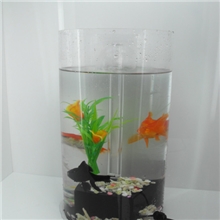 生态水族箱自动过虑喷泉工艺鱼缸爱心水族鱼缸亚克力鱼缸