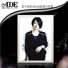 广告灯箱高质量小功率超薄灯箱,2.5CM平面带转角LED超薄灯箱