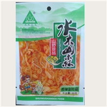供应休闲食品水木山森20g香辣金针菇