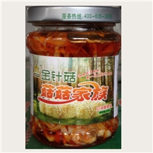 产地常年大量供应175克瓶装红油金针菇