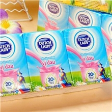 进口饮料牛奶100%进口儿童装牛奶110ml越南子母奶草莓味