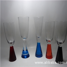 彩色玻璃水杯，玻璃奶茶杯，果汁杯，高脚杯coloredglassware