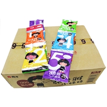 台湾零食维力张君雅小妹妹BBQ点心面5连包75包/箱批发