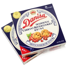 Danisa皇冠丹麦曲奇饼干90克葡萄干味盒装