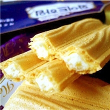 韩国饼干可拉奥奶油榛子瓦奶油夹心蛋卷香纯奶油味142g