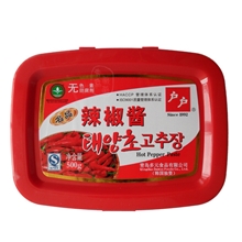 批发韩国进口调味品户户辣椒酱500克甜辣酱拌饭酱炒年糕酱