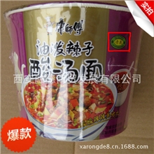 清真食品桶面泡面康师傅方便面12桶整箱批发桶装油泼辣子酸汤面