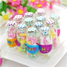 T19韩国糖果批发天然小骨头(10ml)瓶装压片糖42瓶创意学生糖果