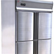 双机双温四门暗管冷柜厦门商用厨房冷柜福建商用冷藏冷冻保鲜柜