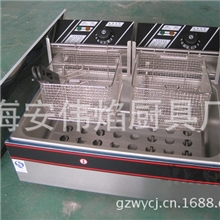 恒星HX-83台式单缸双筛电炸炉12L商用油炸锅炸薯条机炸油条机