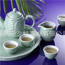 商务礼品水能杯养生杯活瓷水能七件套吉祥如意HCJ6014-A