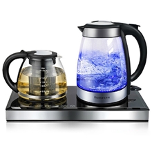 英国进口温控器康雅电热水壶套装玻璃保温烧水壶茶具TM-196