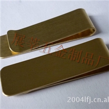 简约黄铜材质钱夹不锈钢简约钱夹票夹