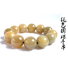 戴氏厂家直销20mm纯色牦牛角手串批发佛珠手链男士手链