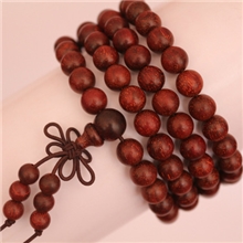 厂家直销印度小叶紫檀满牛毛纹金丝顺纹佛珠手链0.8cm*108颗