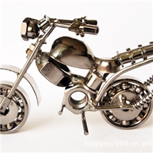 金属工艺品批发小号铁艺摩托车模型创意生日礼物M35C