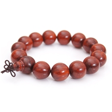 高密度无棕眼印度小叶紫檀佛珠手串批发15mm男士/32g以上