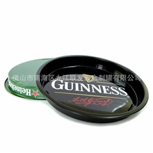啤酒托盘、马口铁盘、印刷马口铁托盘，直径D35CM