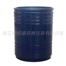 厂家直销供应深蓝色优质开口化工钢桶压盖金属桶批发