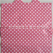 【厂家直销】批发销售加厚花边粉红圆点时尚塑料胶袋