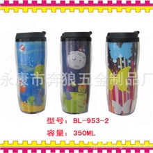 厂家特卖双层卡纸广告杯汽车杯广告促销杯商务赠品热销保温杯