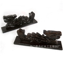 红木工艺品红木龙笔山红木底座红木座子笔格低价