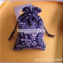 厂家供应涤纶青花束口布袋抽绳袋礼品布袋DIY饰品袋包装袋批发