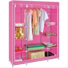 简易无纺布衣柜\新款组合衣柜\超大双人折叠衣柜