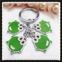 钥匙扣批发创意新款钥匙扣滴胶卡通青蛙多挂件钥匙扣
