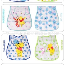 热销推荐防水围兜儿童免洗饭兜PEVA膜透气膜