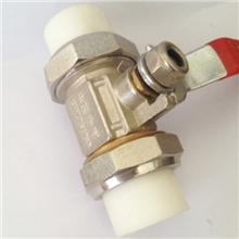 PPR方体全铜球阀DN25双热熔，中国专利