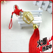 厂家直销合金汽车挂件批发转经轮挂饰大悲咒转经筒车载饰品