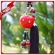 厂家直销高档汽车饰品挂件平安果车用必备品苹果汽车挂件挂饰