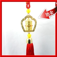 转经轮汽车挂件大悲咒挂饰转经筒挂饰辟邪保平安AHGL01