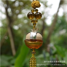 素*年原创设计纯手工水晶苹果香水瓶汽车挂件汽车内饰汽车香水