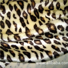 割圈绒（小毛皮），印花毛