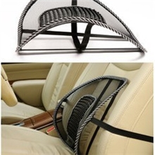 汽车靠垫汽车按摩垫车用腰靠冰丝靠垫带按摩珠带按摩珠腰靠