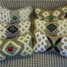 汽车车内饰品/夏季冰丝/汽车颈枕/冰丝头枕/手编头枕/手工编