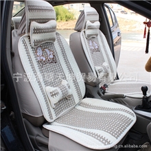 汽车坐垫冰丝座垫座套车垫汽车用品批发趴趴熊流氓兔机编