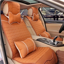 精品10件套格子绗绣汽车坐垫四季通用全包座垫福美莱大众本田