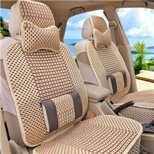2013恒威利居新款爆款汽车座垫四季通用冰丝棕丝坐垫固定腰靠
