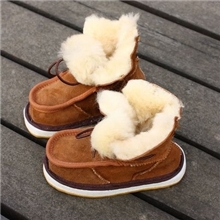 儿童羊毛鞋真羊毛鞋皮毛一体羊毛雪地靴冬季鞋批发