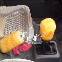 批发汽车用品羊毛手刹套排挡套皮毛一体
