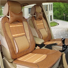 天然环保清凉一夏汽车用品内饰热销款竹丝纸草汽车坐垫凉垫