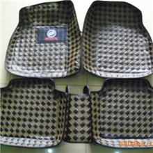 PK五福金牛新款彩绣纹路高档皮革脚垫专车专用大全包围脚垫