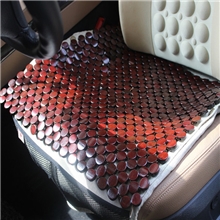 通用竹席座垫四季咖啡色汽车单垫沙发垫圆竹片小方垫环保坐垫